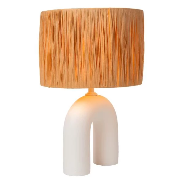 Lucide RONDA - Table lamp - 1xE27 - White - detail 1